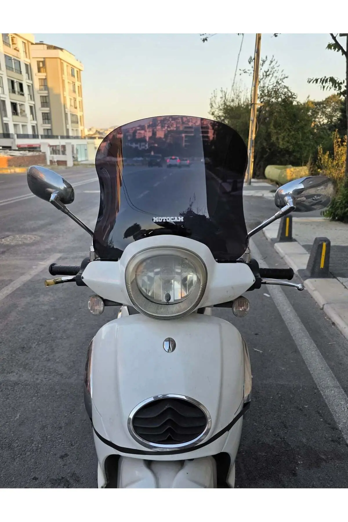 Aprilia Scarabeo 200 İe Ön Cam 35cm 2008-2015 Model Siyah Renkli 4mm