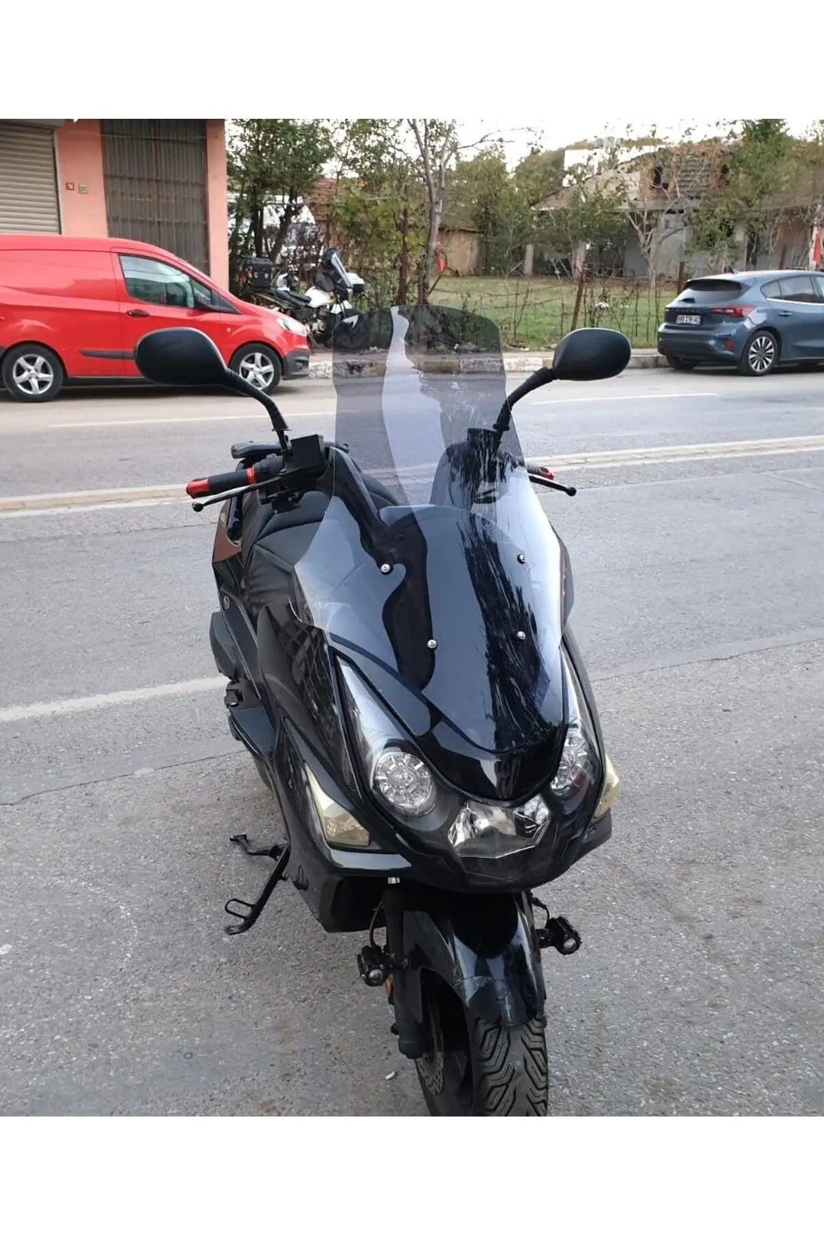 Daelim S3 Advance Ön Cam 2010-2018 Model 77cm Füme Renkli 4mm