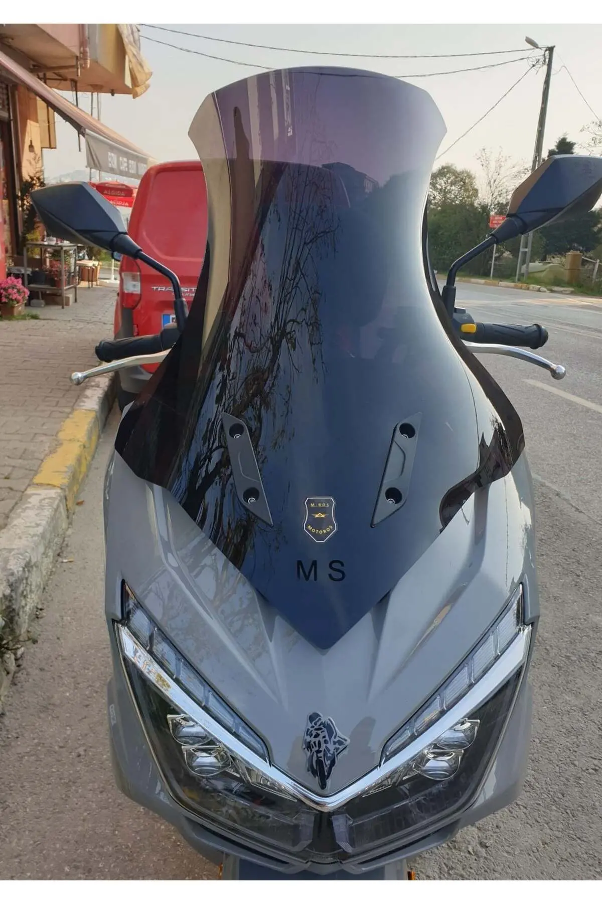 Mondial Strada 125 Ön Cam 2023-2026 Model 75cm Siyah Renkli 4mm UZUN