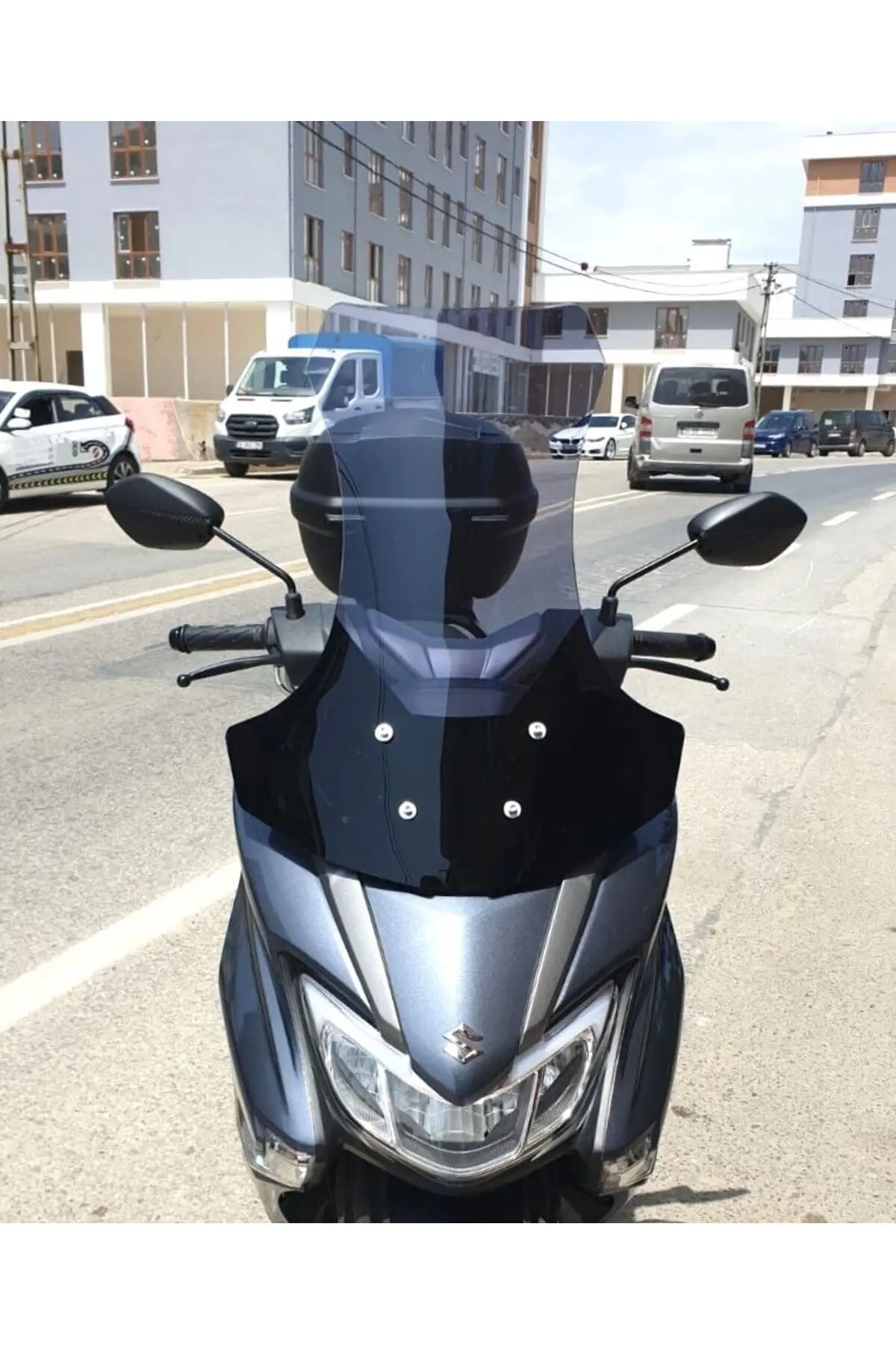 Suzuki Burgman Street EX 125 Ön Cam 2023-2026 Model 62cm Füme Renkli 4mm