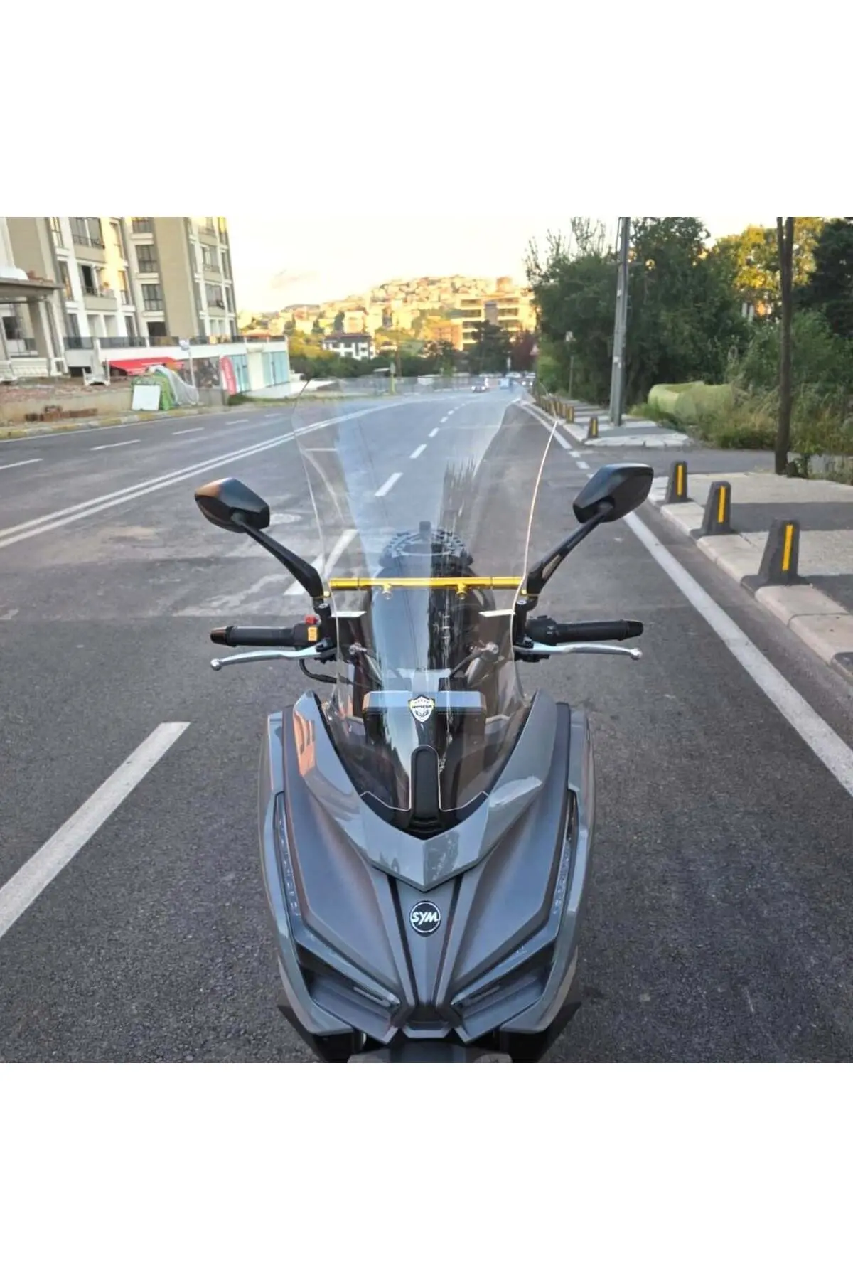 Sym JET 14 EVO 200 PLUS Ön Cam 2023-2026 Model 58cm Şeffaf Renkli 4mm