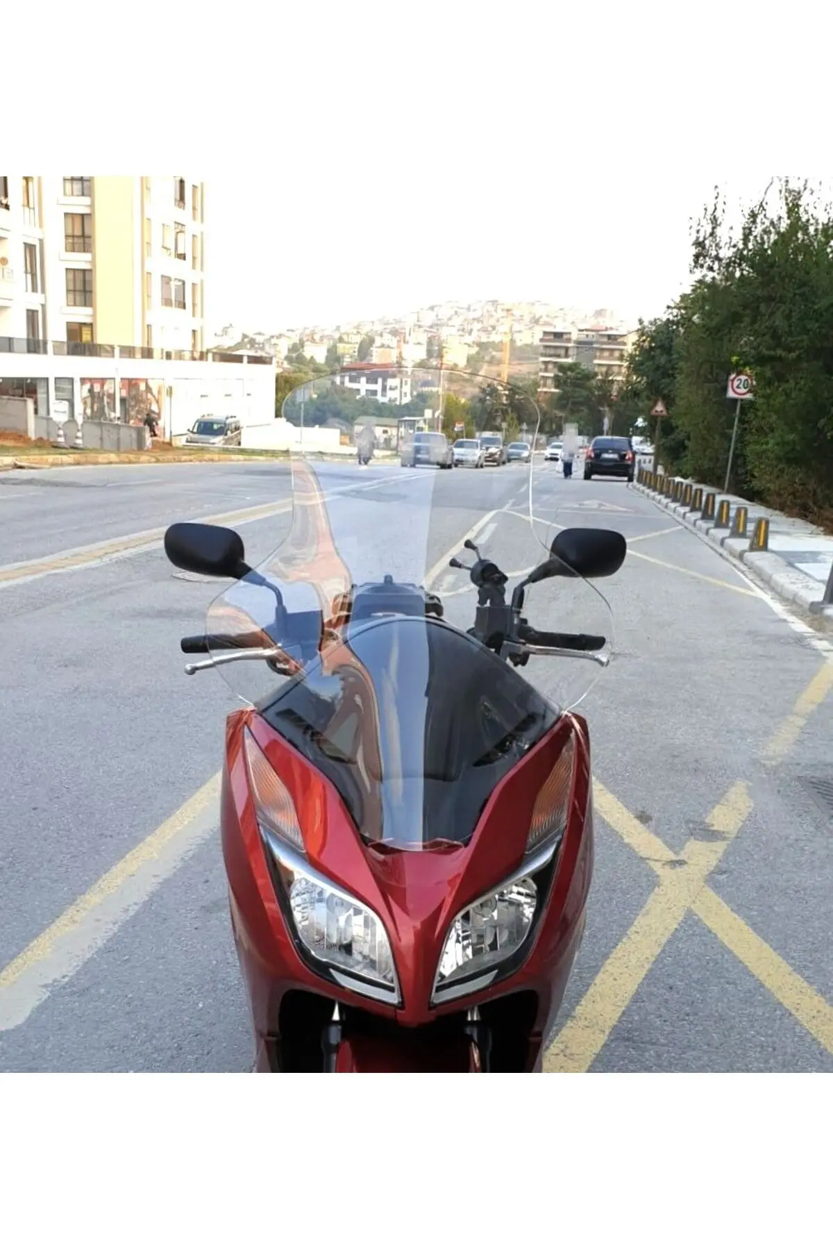 Honda Forza 300 Ön Cam 2014-2017 Model 75cm Şeffaf Renkli 4mm