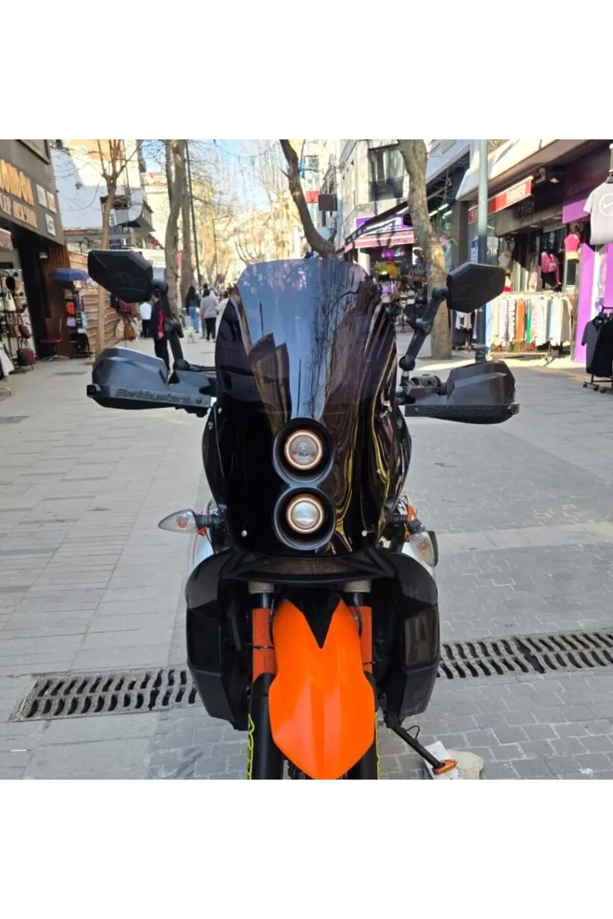 KTM 950-990 Adventure KİT RALLY Ön Cam 2006-2013 Model 51cm Siyah Renkli 4mm