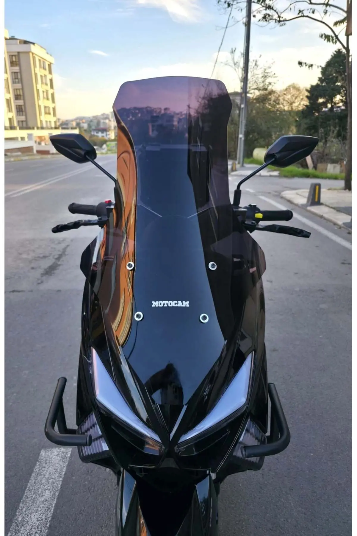 Küba Chia 125 Ön Cam 2023-2026 Model 78cm Siyah Renkli 4mm UZUN
