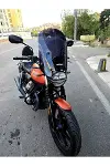 Moto Guzzi V7 Stone Ön Cam 2021-2023 Model 53cm Siyah Renkli 4mm APARATSIZDIR-2