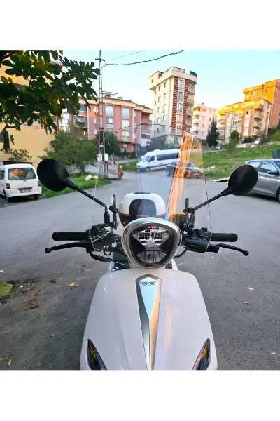 Rks Letbe LB 125 Ön Cam 2023-2026 Model 44cm Şeffaf Renkli 4mm APARATSIZ