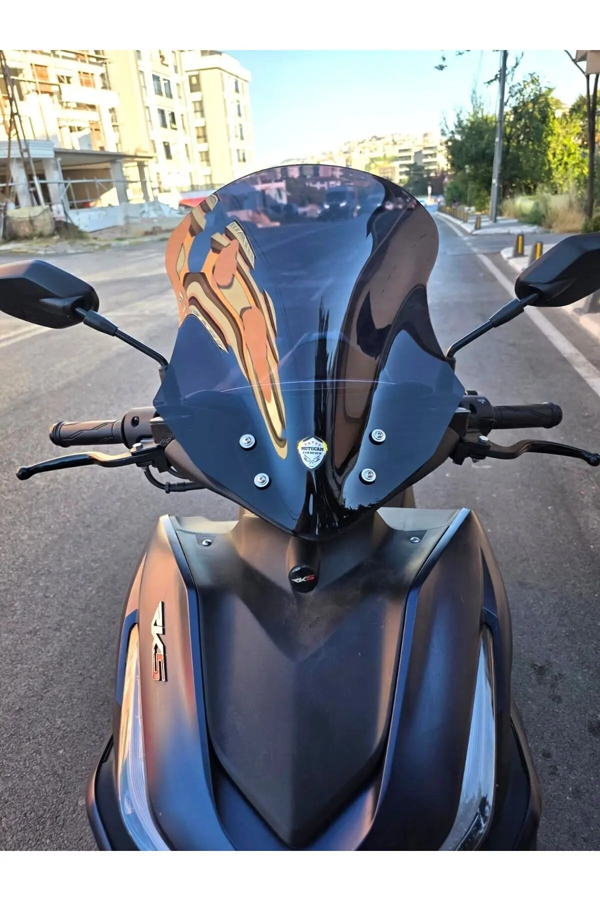 RKS Arome 125 Ön Cam 2022-2026 Model 43cm Siyah Renkli SPORTİF