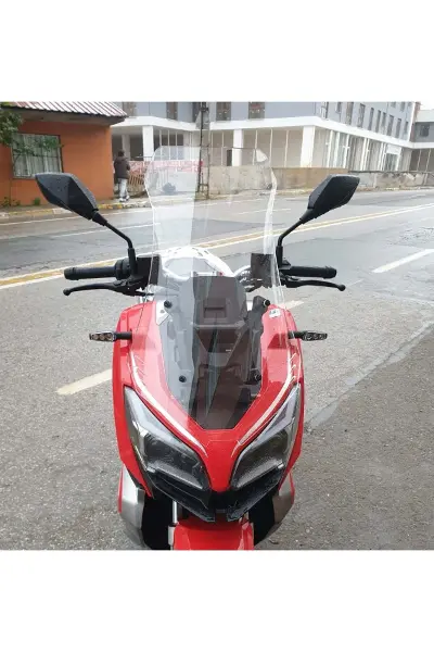 RKS Reale 125 Ön Cam 2023-2026 Model 65cm Şeffaf Renkli 4mm ORTA BOYLU
