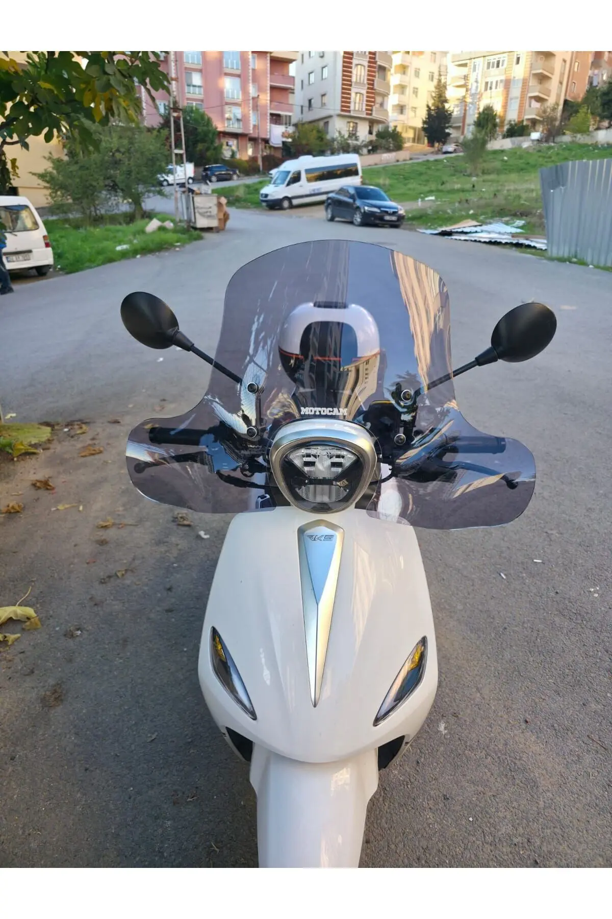Rks Letbe LB 125 Ön Cam 2023-2026 Model 45cm Füme Renkli 4mm Elcikli APARATSIZ