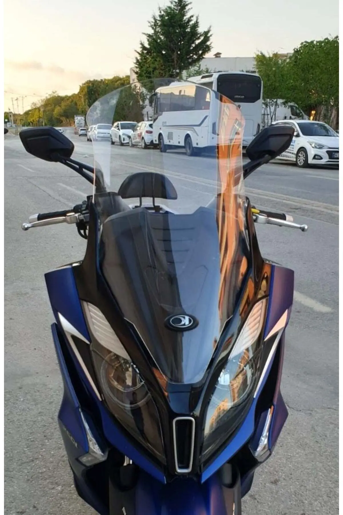 Kymco Downtown 250i Ön Cam 2016-2026-2026 Model 78cm Şeffaf Renkli 4mm UZUN