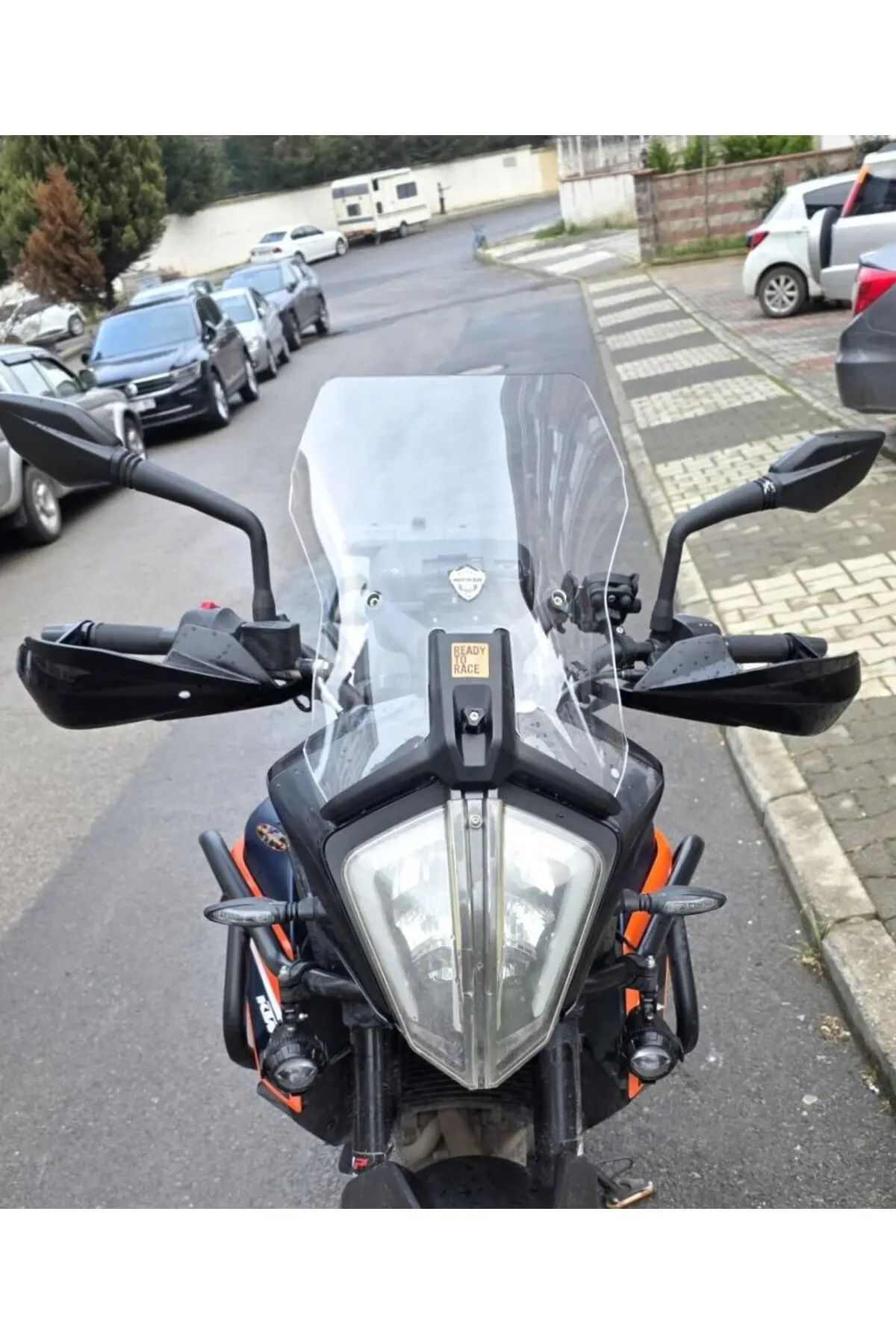 KTM 390 Adv Ön Cam 2020-2024 Model 44cm Şeffaf Renkli 3mm APARATSIZDIR