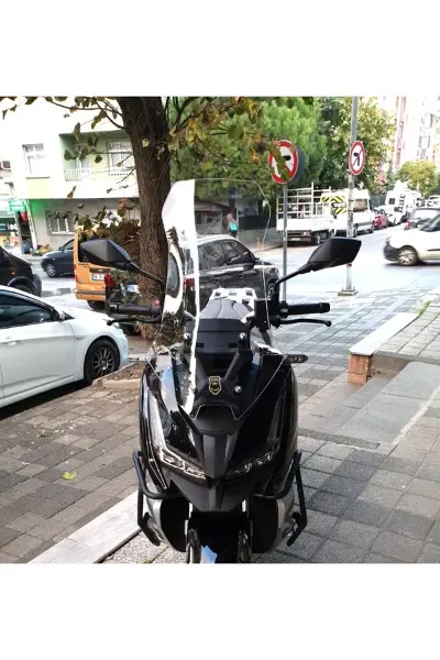 Barossa ADV 125 Ön Cam 2025-2026 Model 75cm Şeffaf Renkli 4mm UZUN