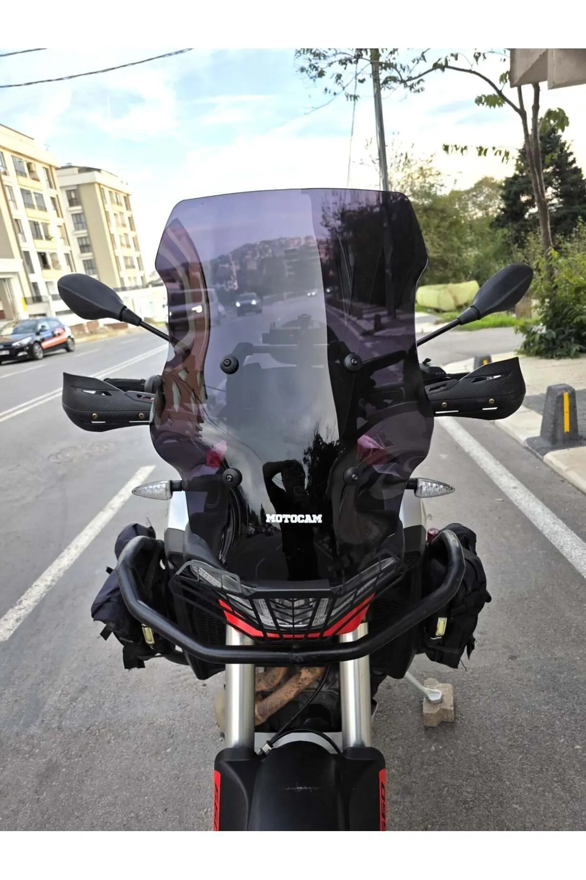 Aprilia Tuareg 660 Ön Cam 2022-2026 Model 58cm Siyah Renkli 4mm