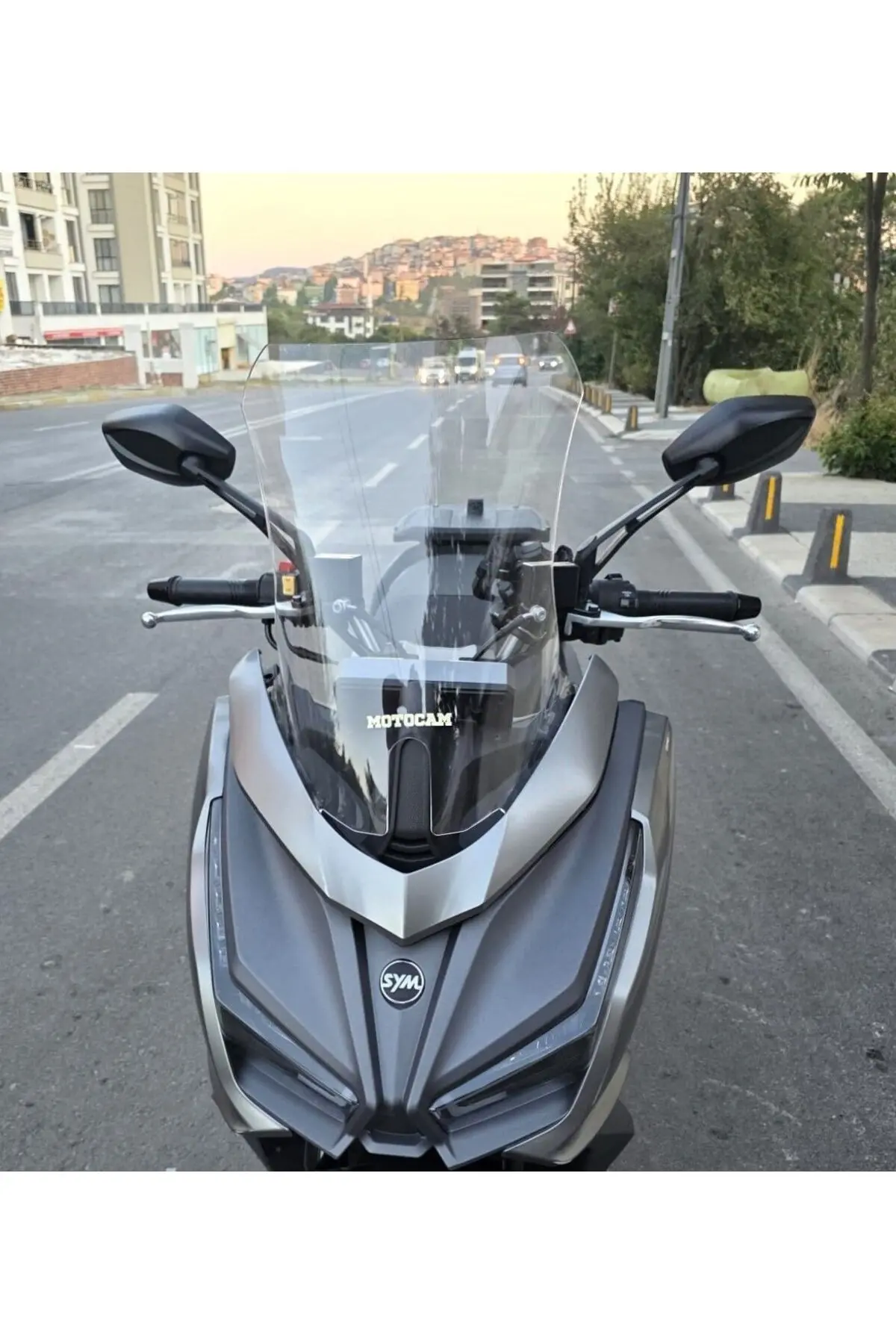 Sym JET 14 EVO 200 PLUS Ön Cam 2023-2026 Model 45cm Şeffaf Renkli 4mm