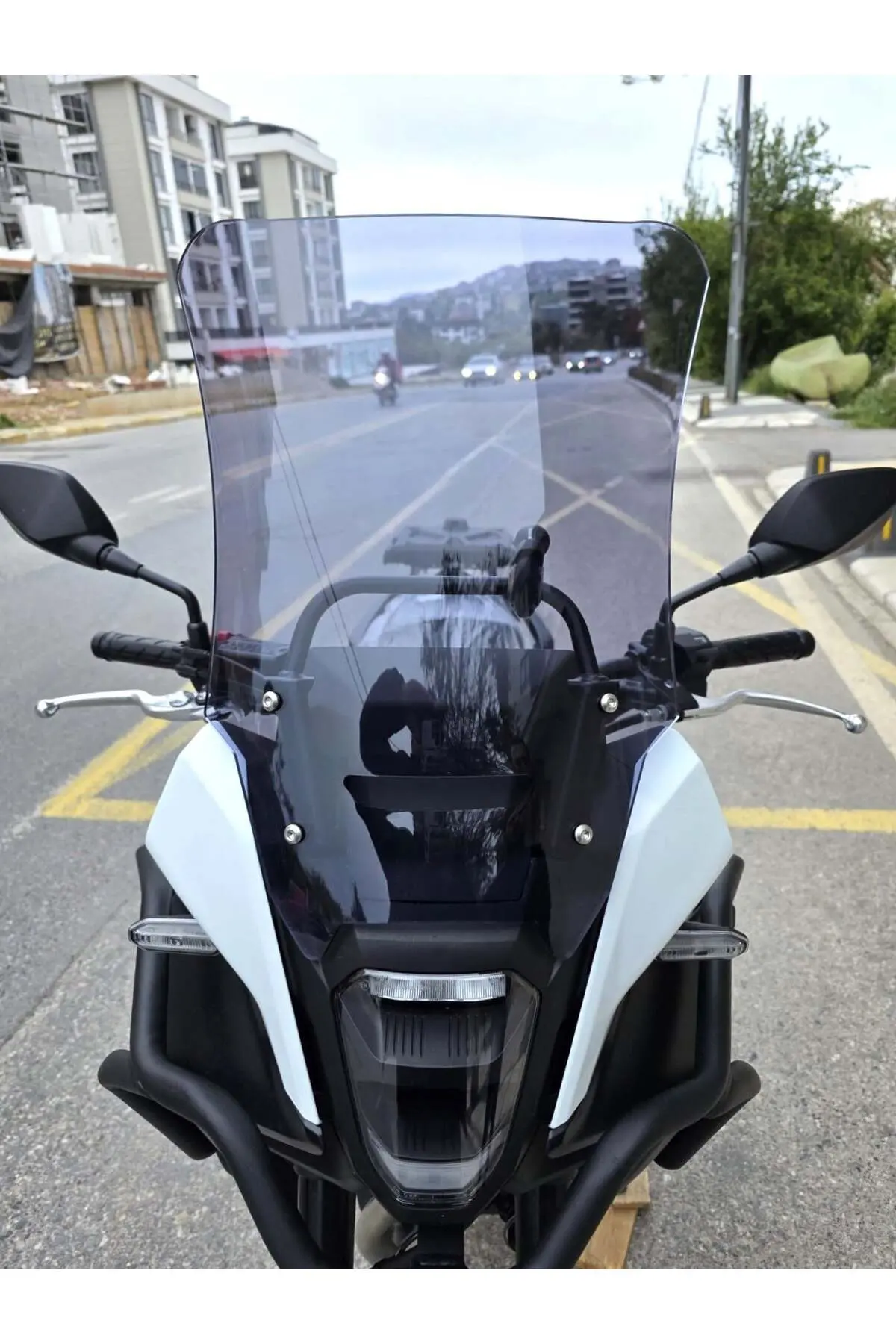Honda NX 500 Ön Cam 2025-2026 Model 48cm Füme Renkli 4mm UZUN