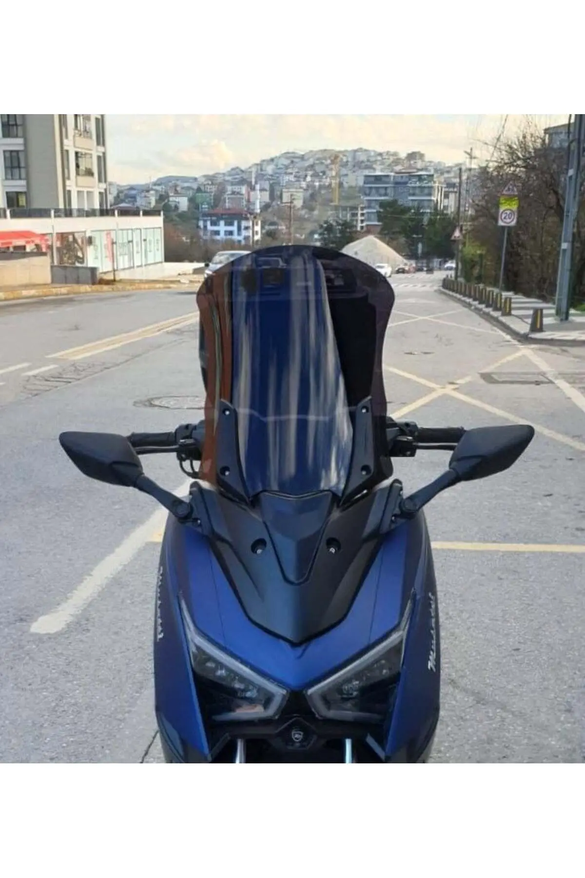 Musatti Glamaro Max 125 Ön Cam 2023-2026 Model 50cm Siyah Renkli 4mm UZUN