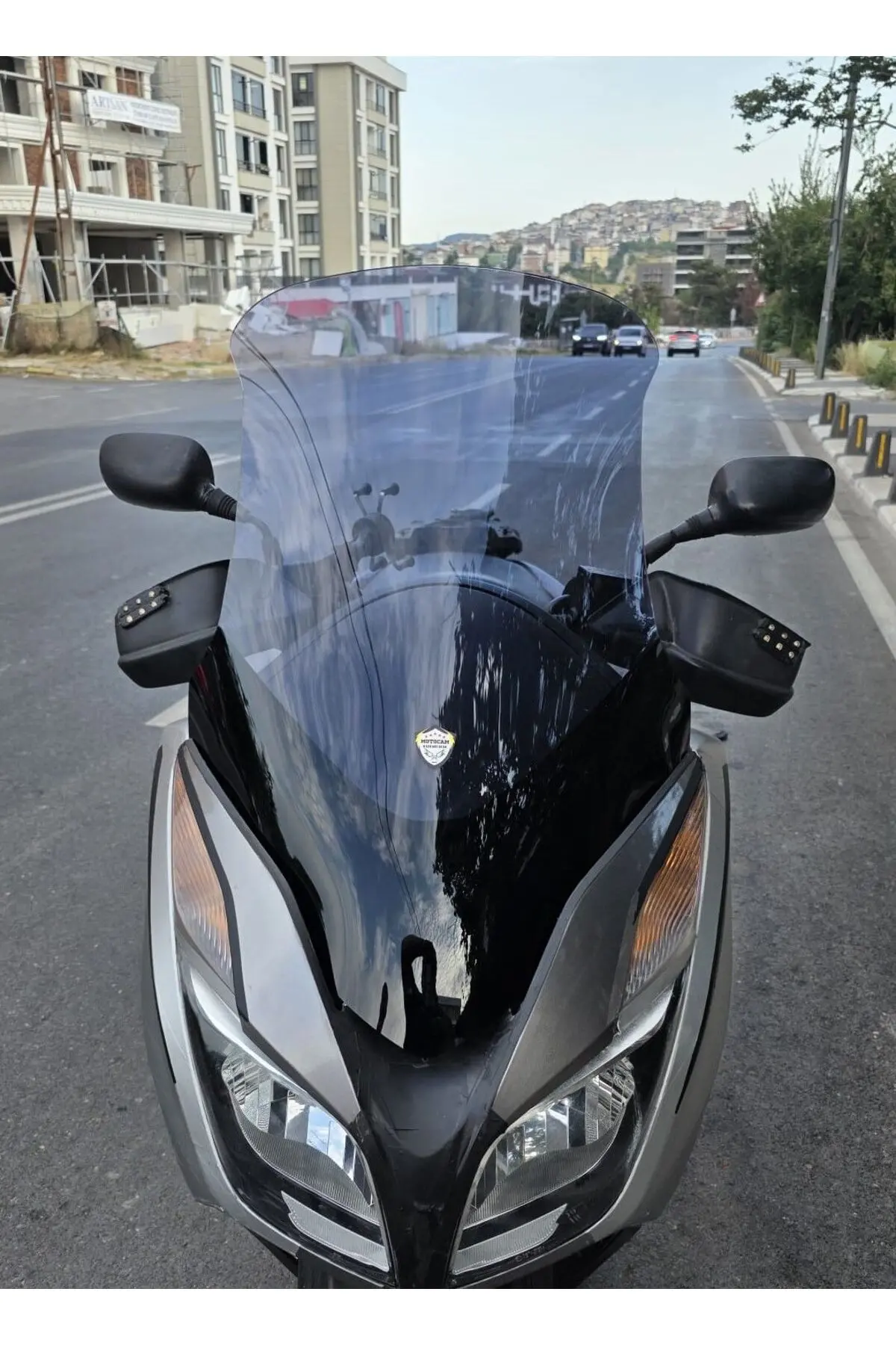 Honda Forza 300 Ön Cam 2014-2017 Model 78cm Füme Renkli 4mm Elcikli