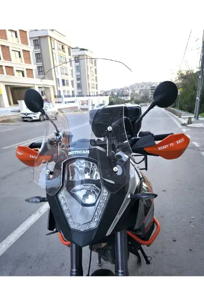 KTM 1050 Adventure Ön Cam 2008-2017 Model 56cm Şeffaf Renkli 4mm