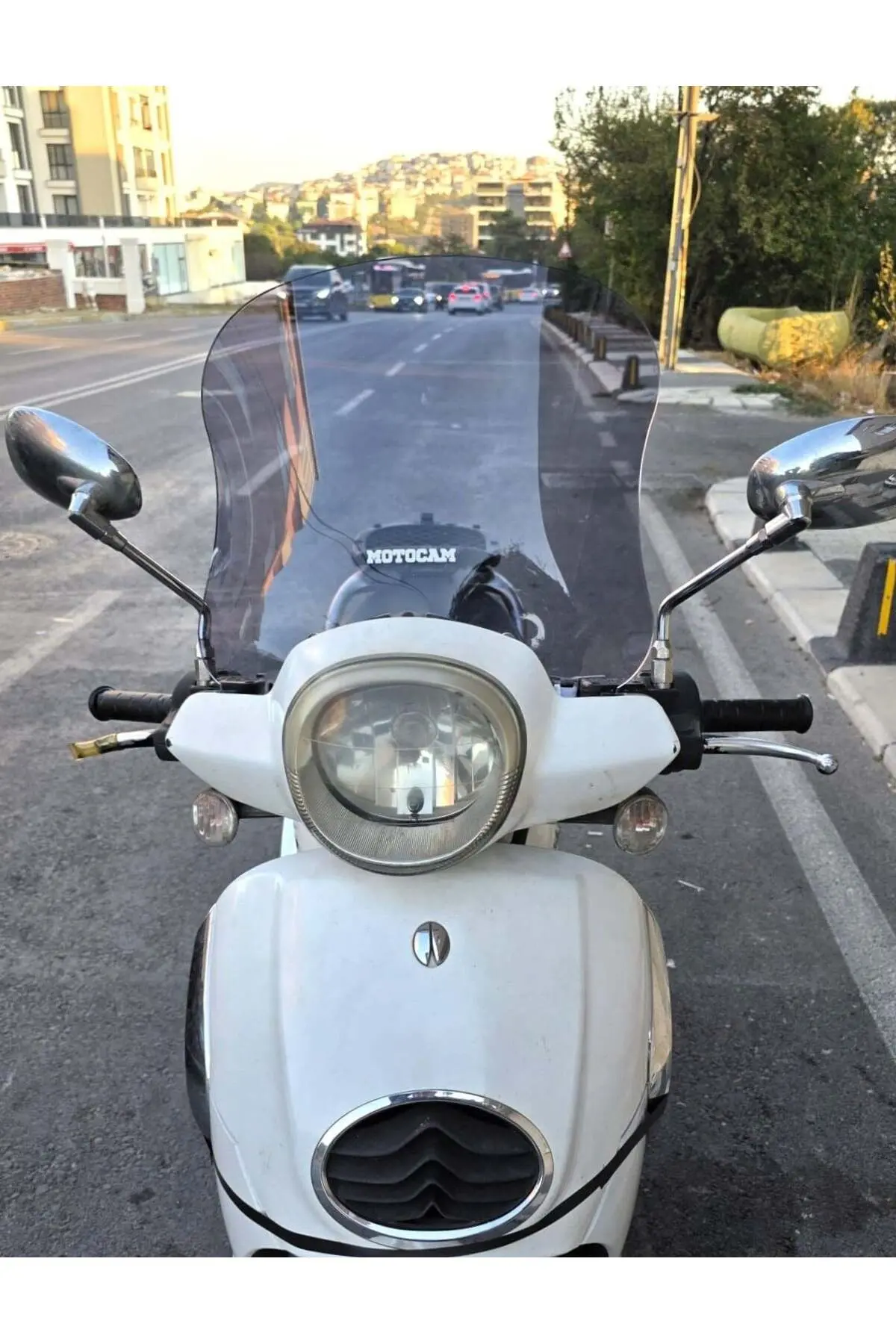 Aprilia Scarabeo 200 İe Ön Cam 35cm 2008-2015 Model Füme Renkli 4mm