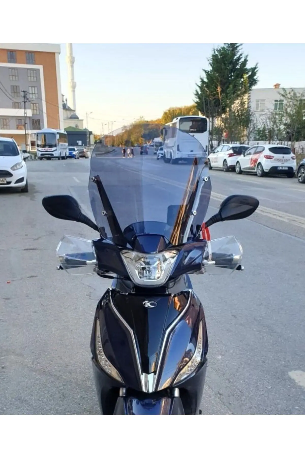 Kymco People S 200 Ön Cam 2020-2026 Model 38cm Füme Renkli 4mm SPORTİF