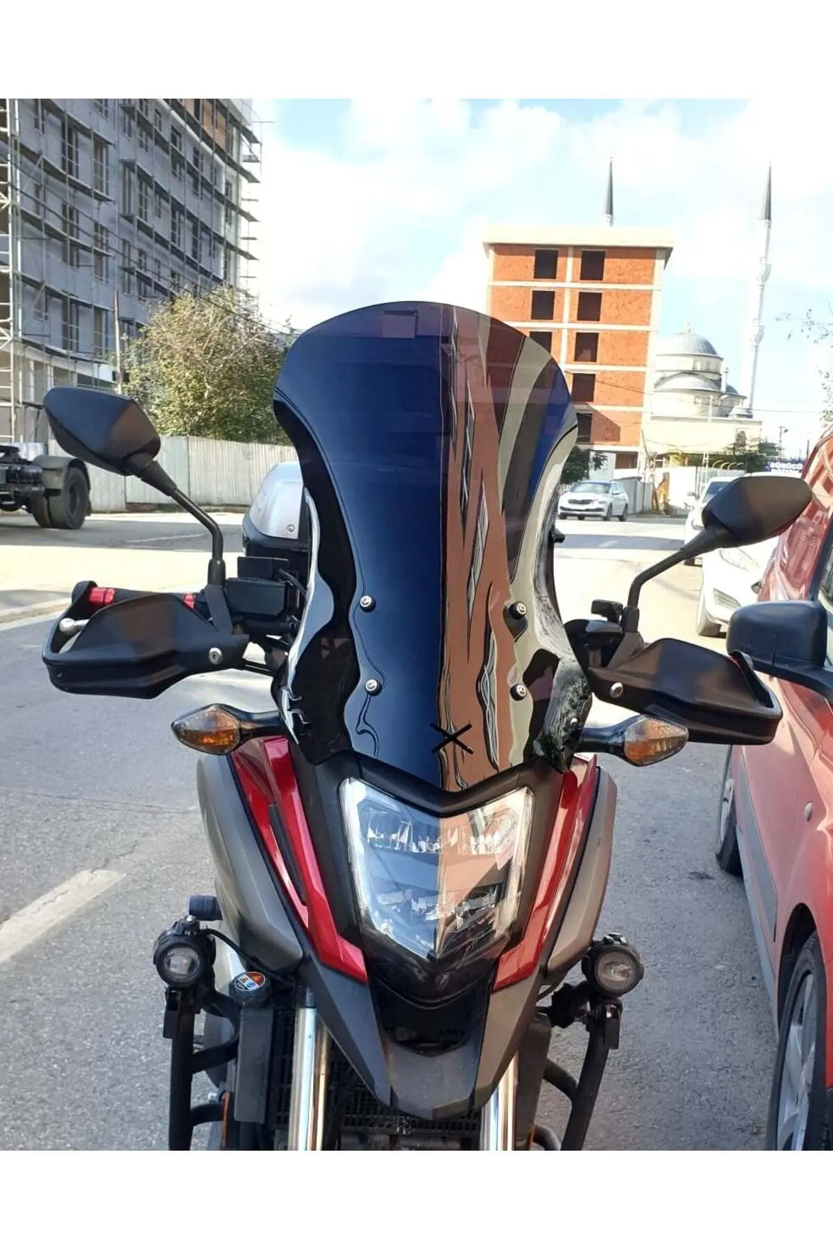 Honda NC 700 750 X Ön Cam 2016-2020 Model 59cm Siyah Renkli 4mm UZUN