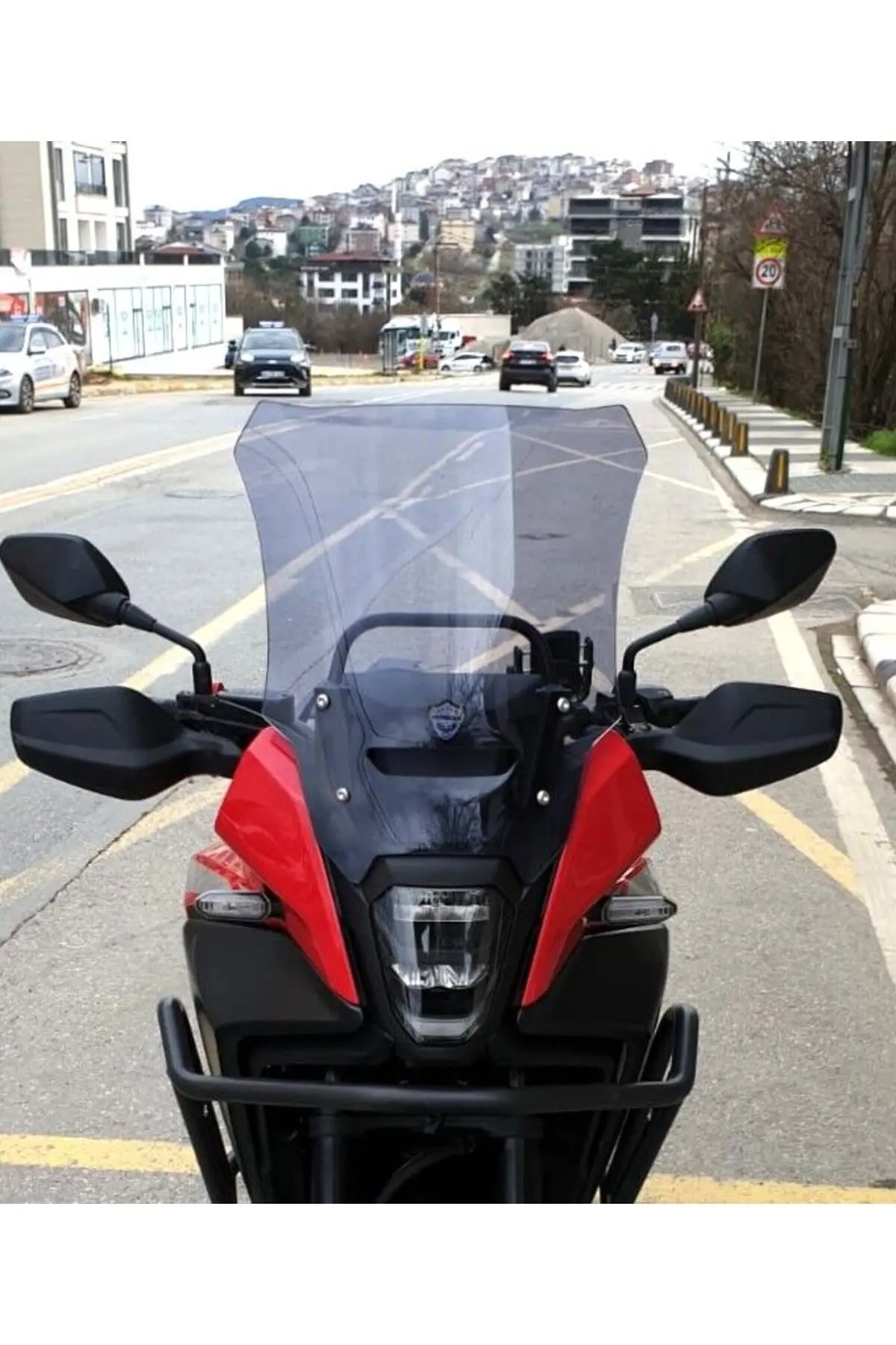 Honda NX 500 Ön Cam 2025-2026 Model 44cm Füme Renkli 4mm UZUN