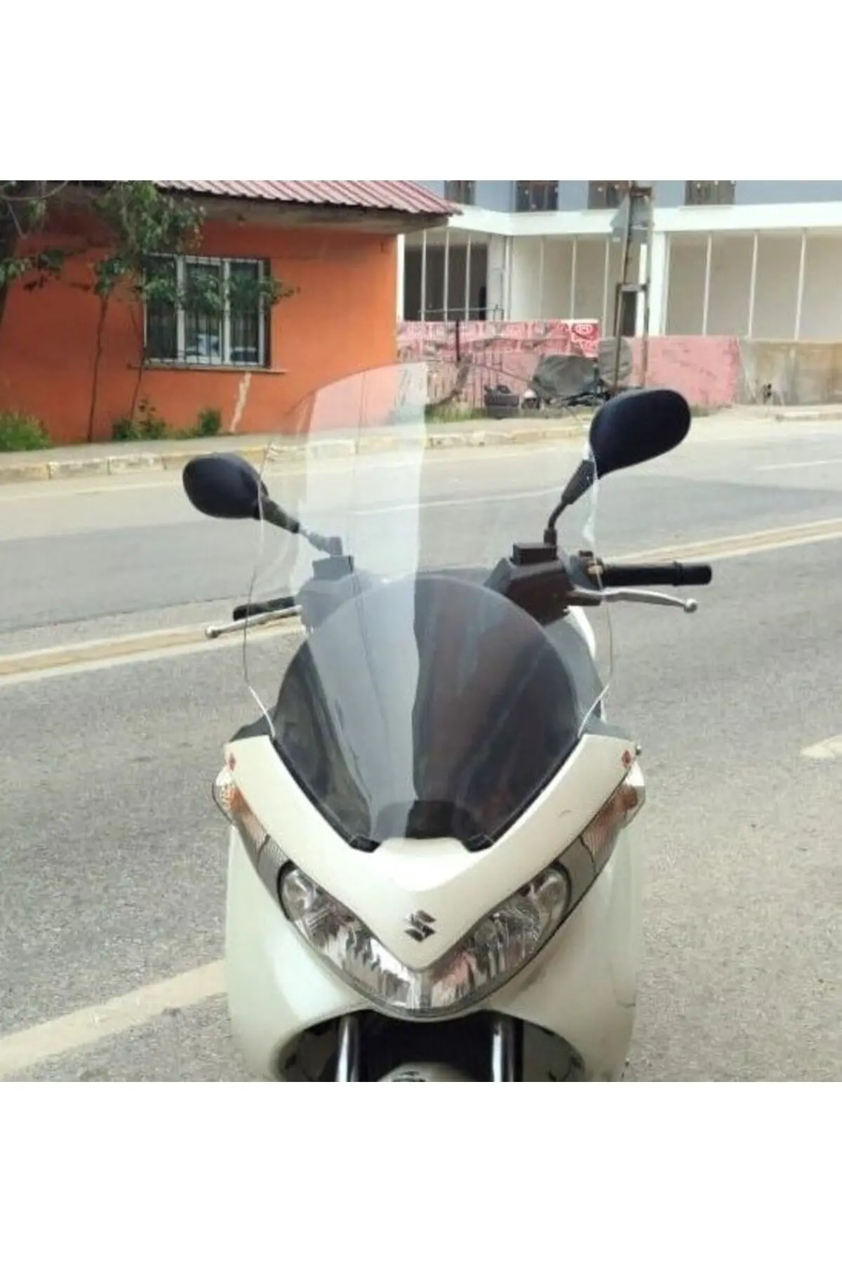 Suzuki Burgman 125 Ön Cam 2006-2013 Model 61cm Şeffaf Renkli 4mm