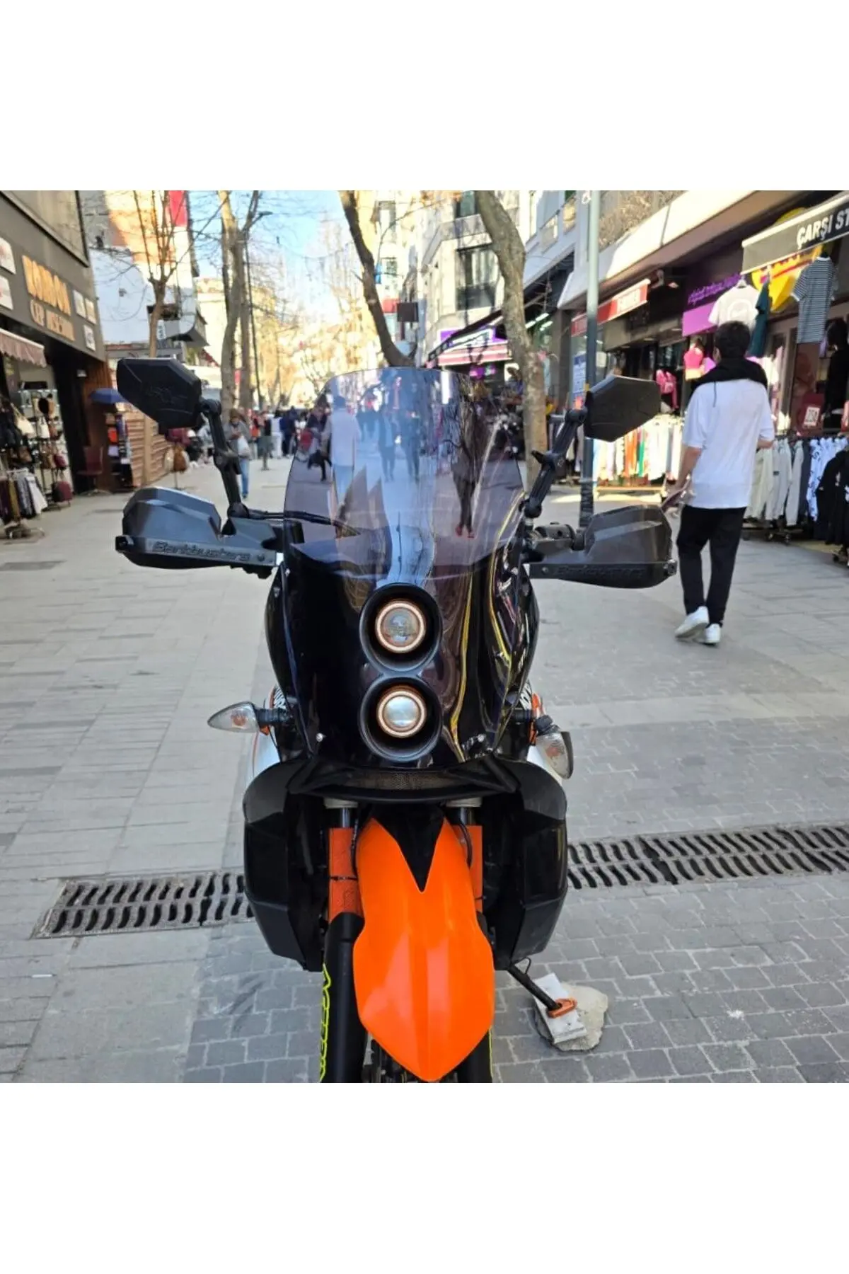 KTM 950-990 Adventure KİT RALLY Ön Cam 2006-2013 Model 51cm Füme Renkli 4mm