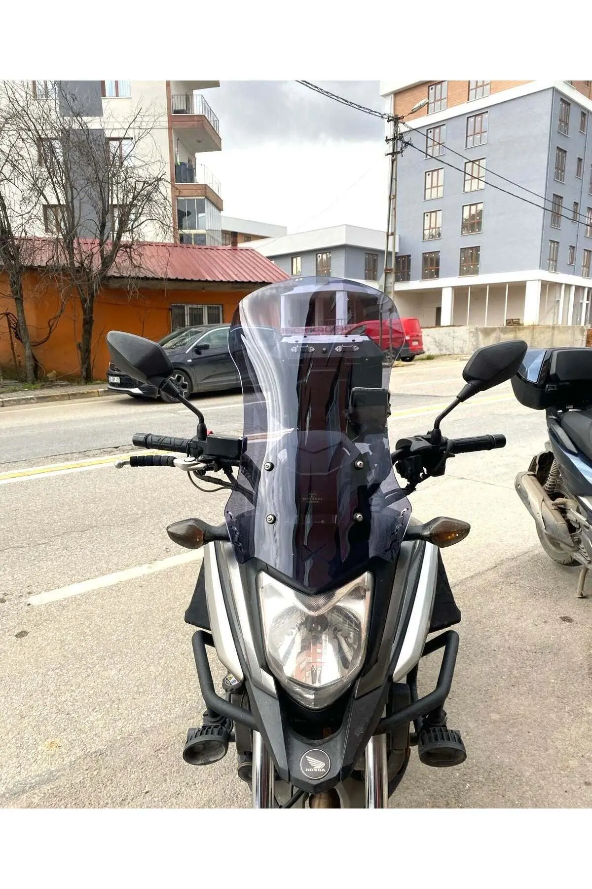 Honda NC 700 750 X Ön Cam 2016-2020 Model 50cm Füme Renkli 4mm ORTA BOYLU
