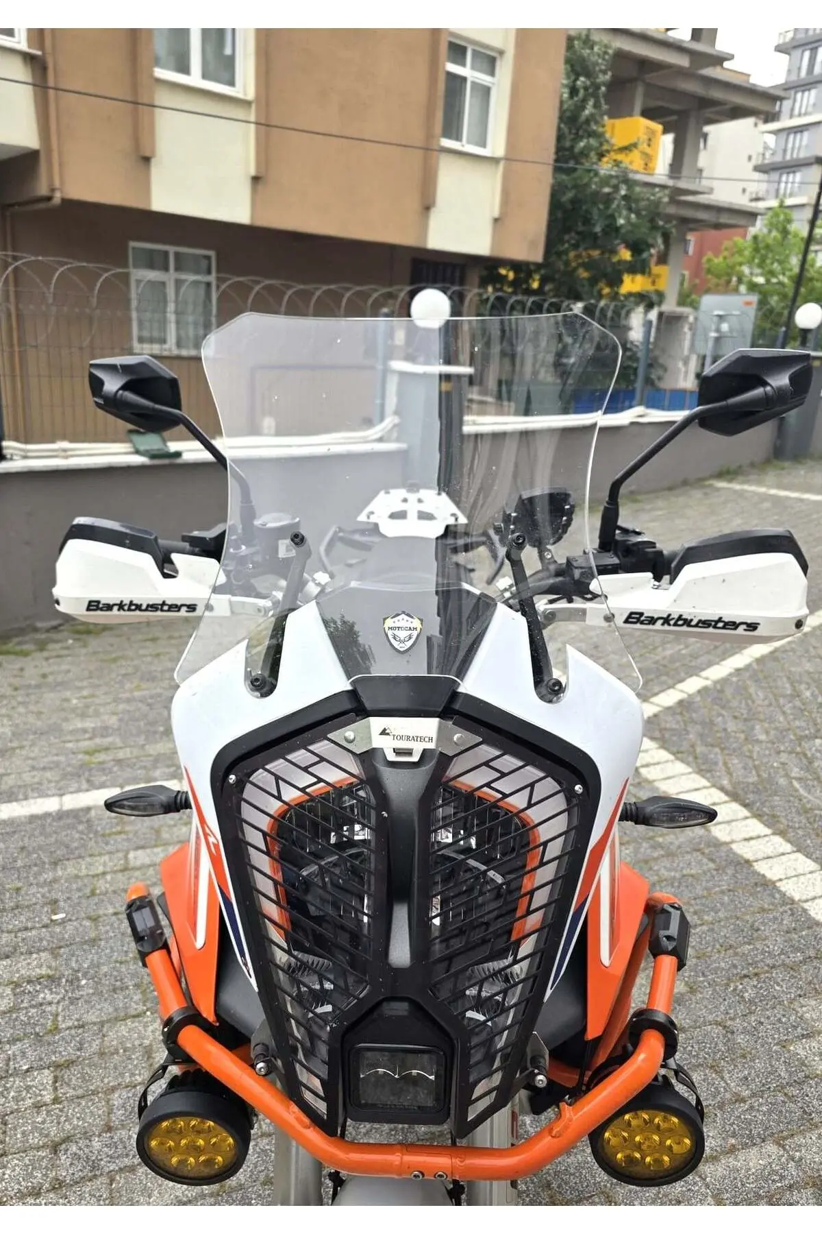 KTM 1290 Super Adventure Ön Cam 2021-2026 Model 41cm Şeffaf Renkli