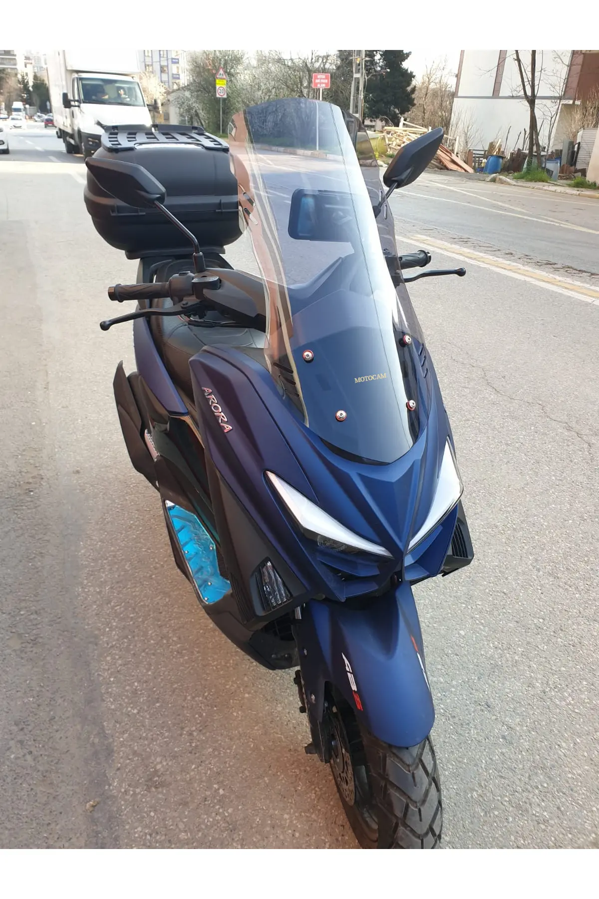 Arora Max T Easy 125 Ön Cam 2022-2026 Model 75cm Füme Renkli 4mm UZUN
