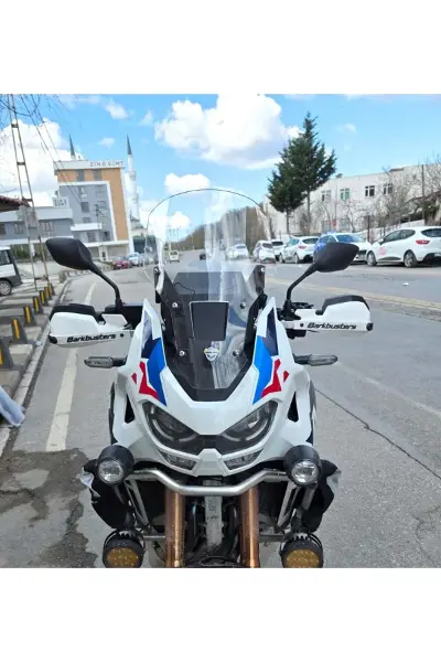 Honda Africa twin CRF 1100 L4 Ön Cam 2023-2026 Model 46cm Şeffaf Renkli ORİJİNAL BOYLU