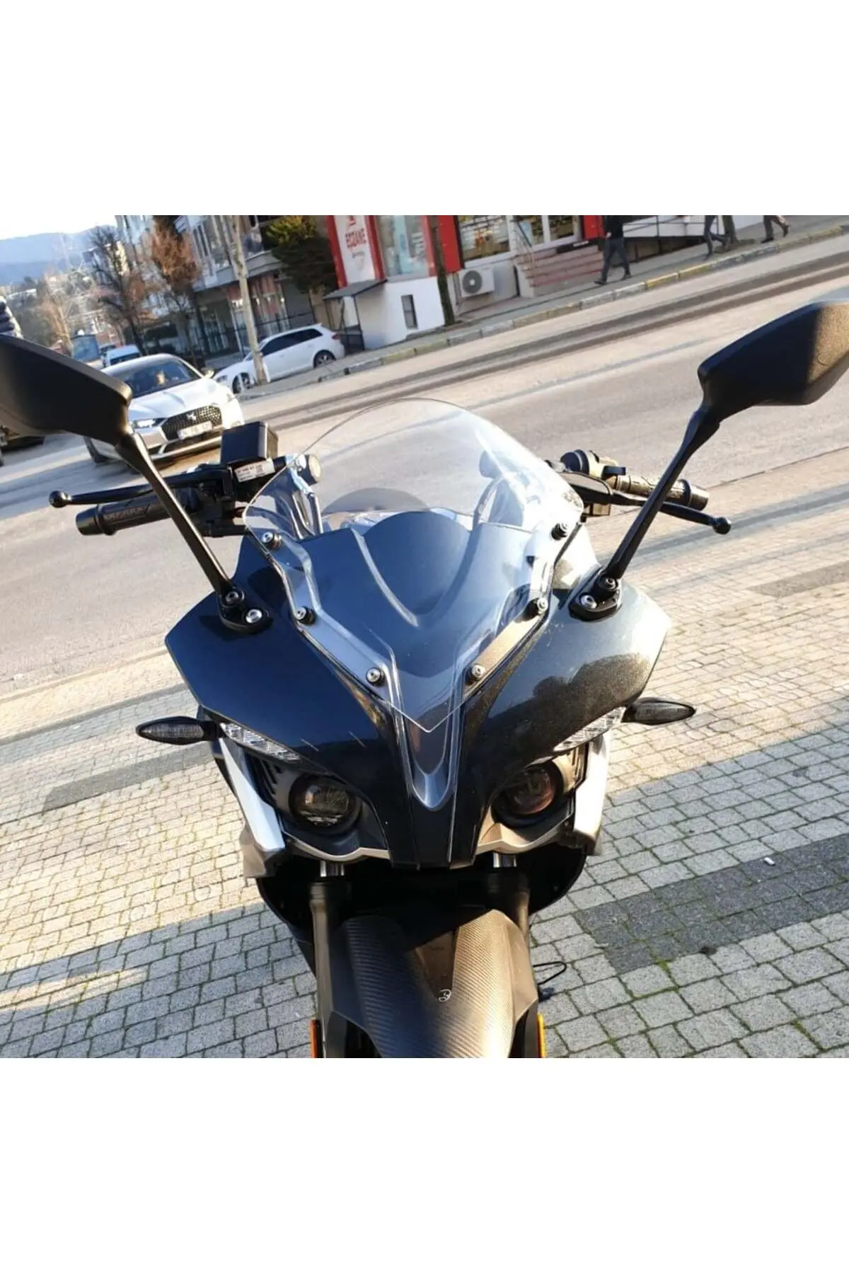 Bajaj Pulsar RS 200 Ön Cam 2015-2026 Model 33cm Şeffaf Renkli 4mm SPORTİF