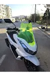 Honda PCX Ön Cam 2021-2024 Model 47cm Neon Sarı Renkli 4mm SPORTİF-6