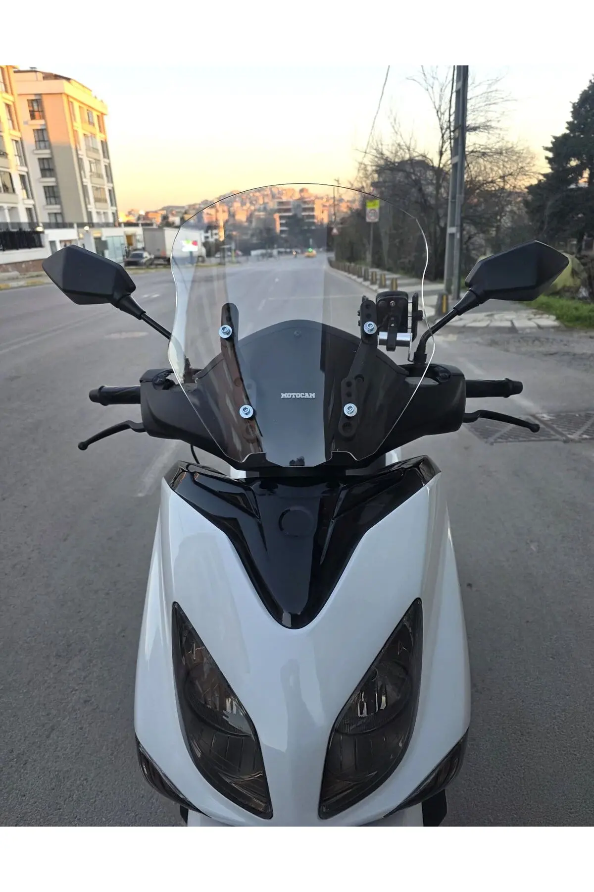 Yamaha Xcity 250 Ön Cam 2007-2017 Model 40cm Şeffaf Renkli 4mm