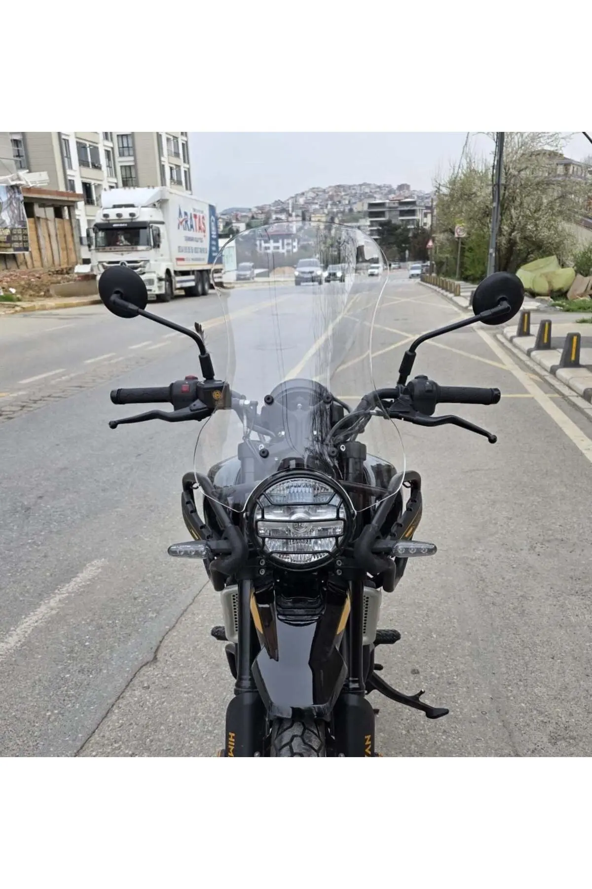 Royal Enfield Himalayan 450 Ön Cam 2023-2026 Model 49cm Şeffaf Renkli 4mm