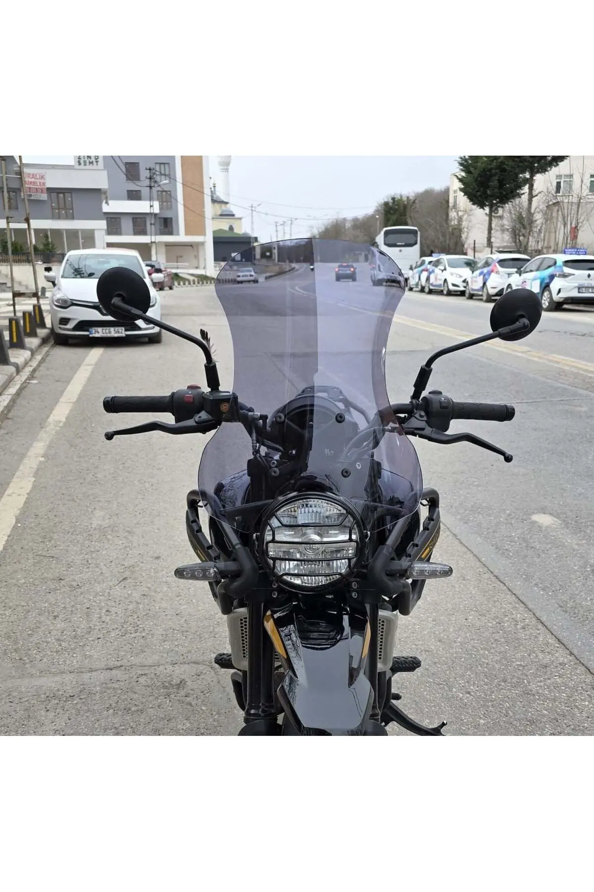 Royal Enfield Himalayan 450 Ön Cam 2023-2026 Model 49cm Füme Renkli 4mm