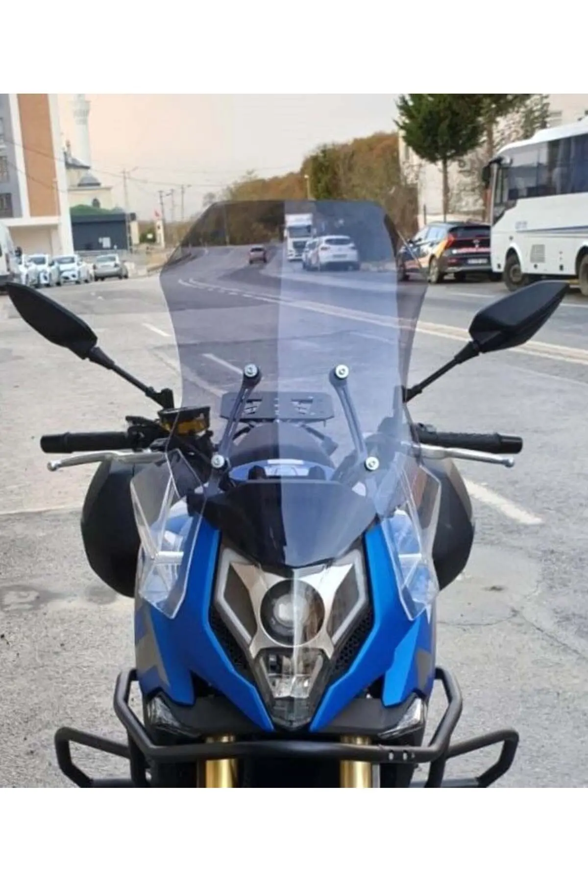 CF Moto 650 MT Ön Cam 2016-2026 Model 56cm Füme Renkli 4mm