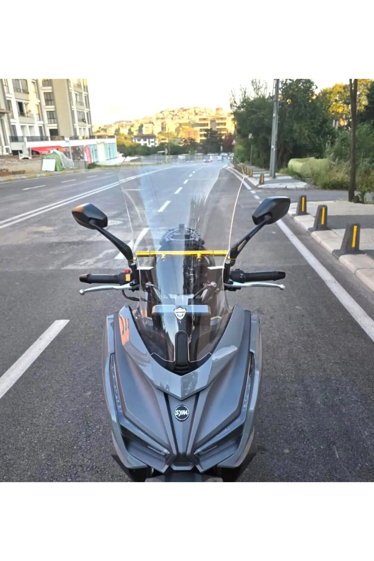 Sym Cruisym 150 GT Ön Cam 2023-2026 Model 58cm Şeffaf Renkli 4mm