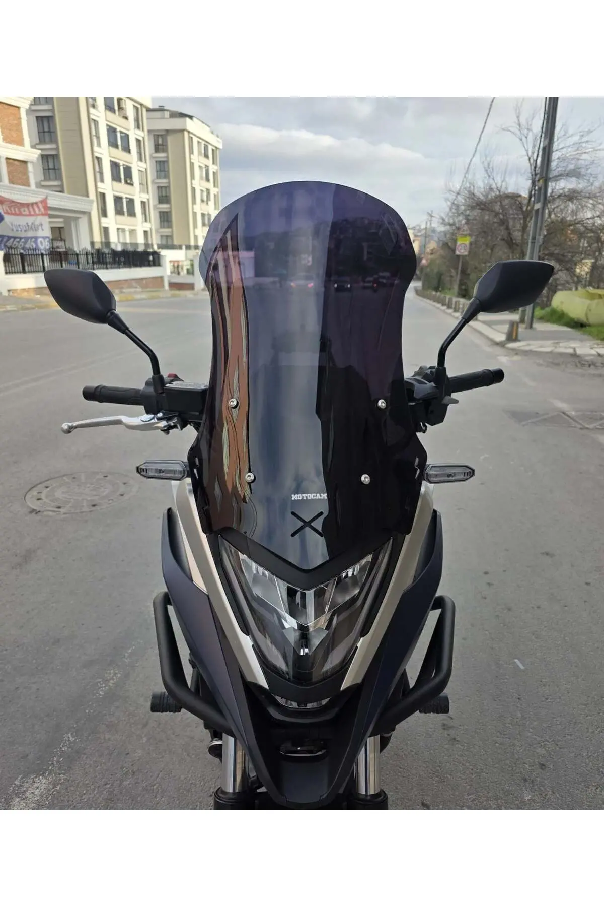 Honda NC 700 750 X Ön Cam 2021-2024 Model 59cm Siyah Renkli 4mm UZUN