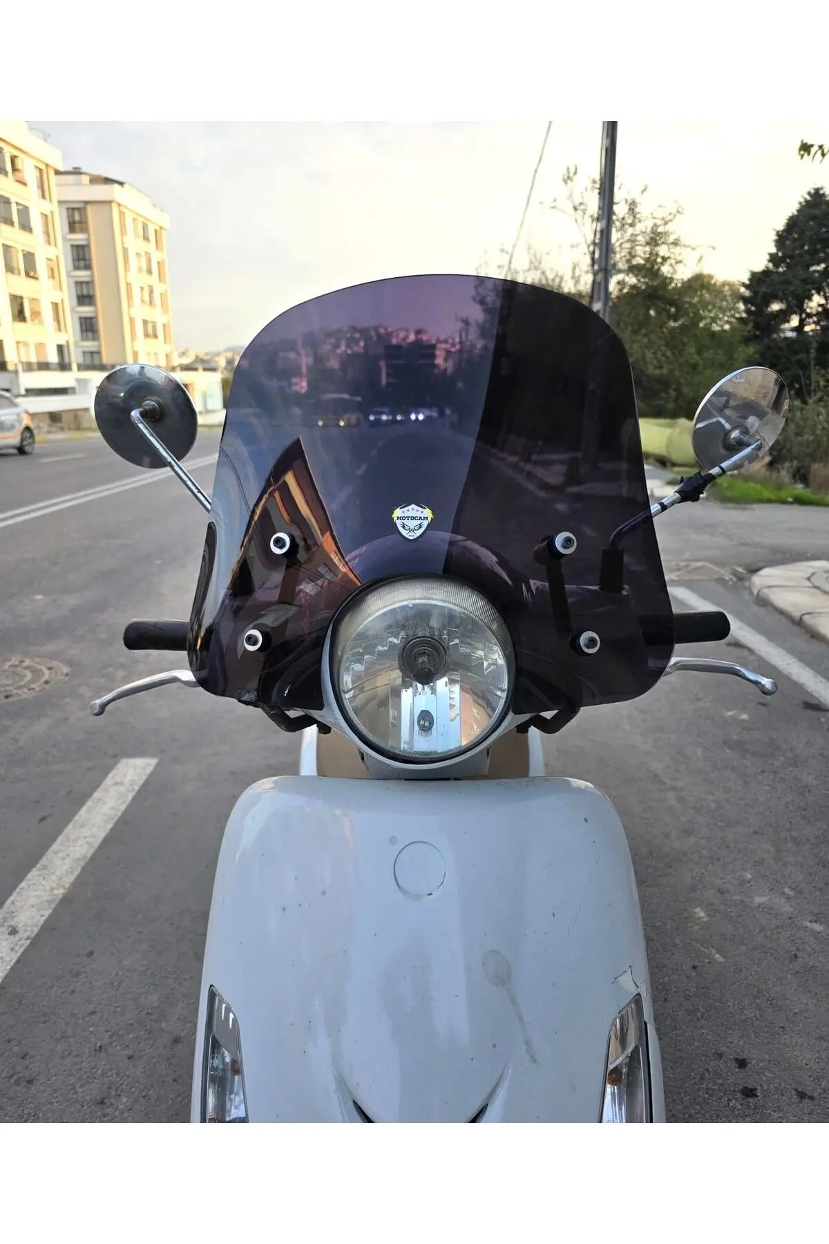 SYM Fiddle IV 125 Ön Cam 2023-2024 Model 44cm Siyah Renkli APARATSIZ