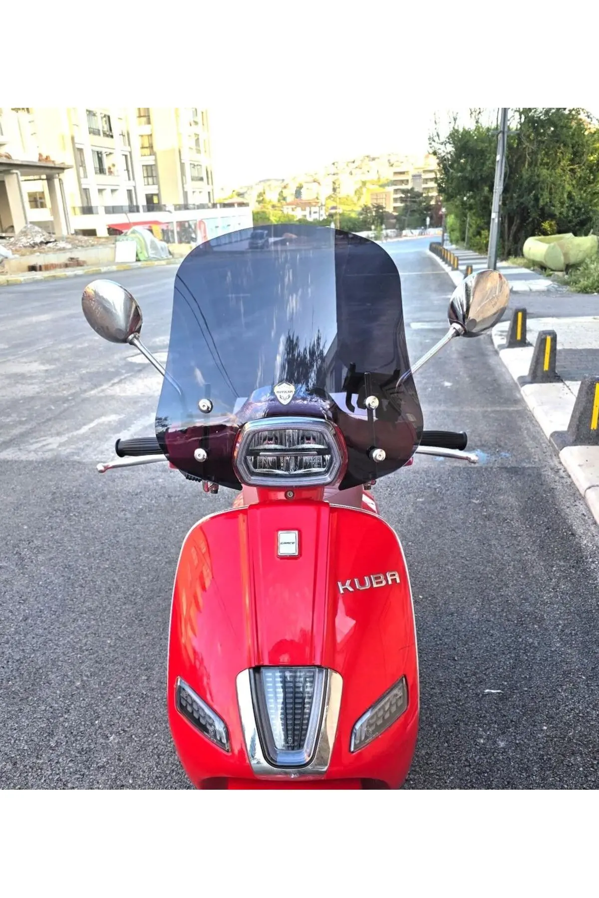 Küba Grace 125 Ön Cam 2023-2026 Model 42cm Siyah Renkli APARATSIZ
