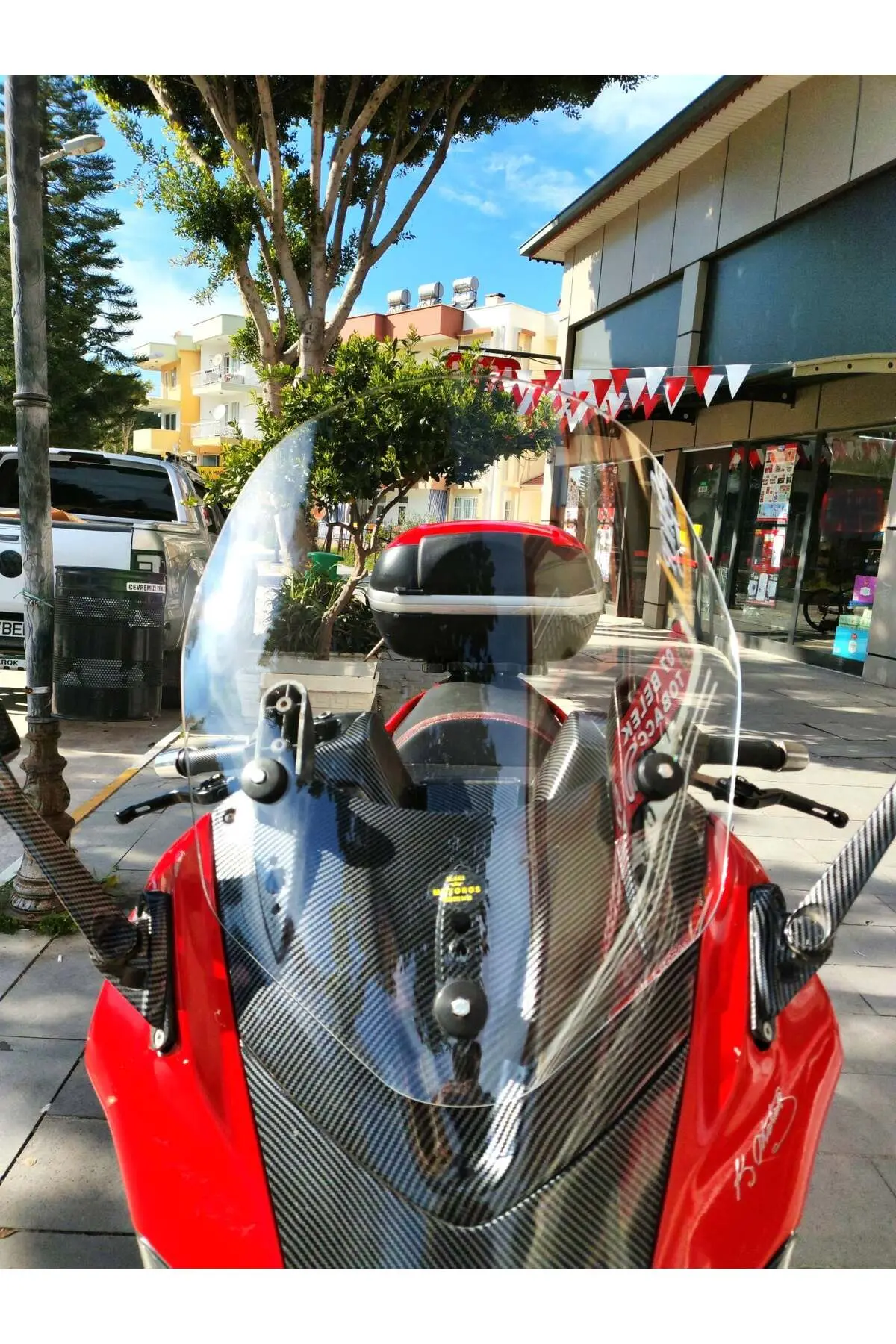Gilera Nexus 500 Ön Cam 2004-2008 Model 58cm Şeffaf Renkli 4mm