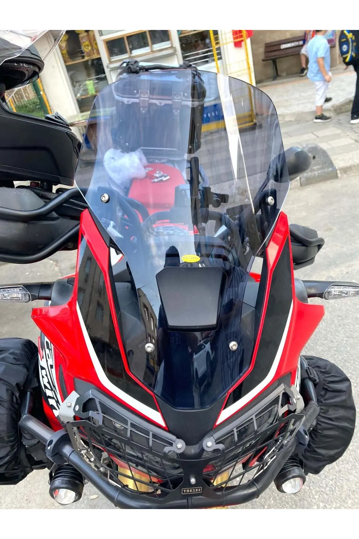 Honda Africa Twin CRF 1000 Ön Cam 2016-2020 Model 45cm Füme Renkli 4mm SPORTİF