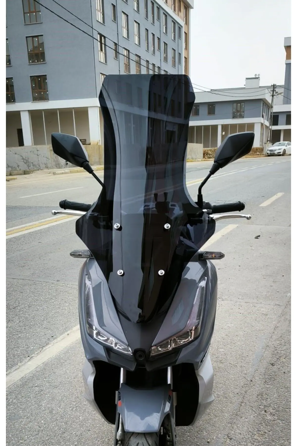 Arora Max PRO 125 Ön Cam 2023-2026 Model 78cm Siyah Renkli 4mm UZUN