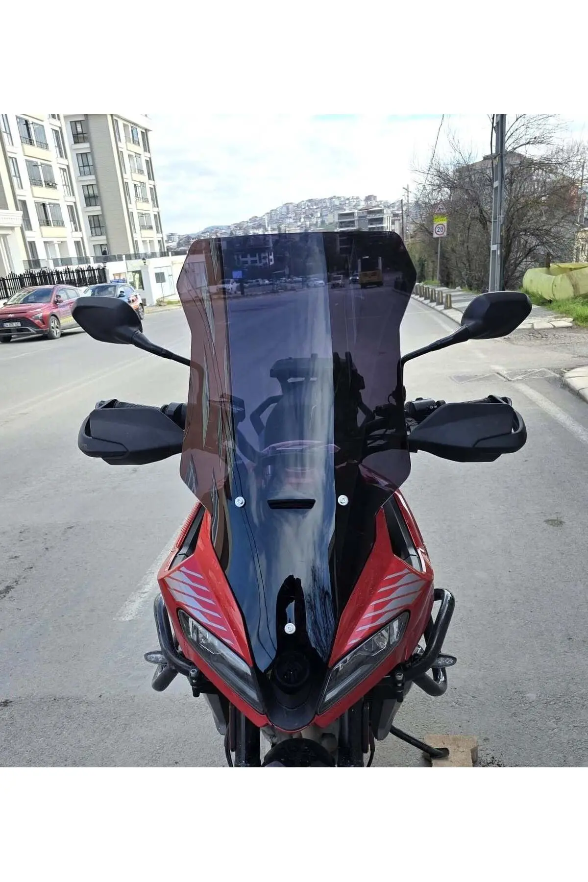 Trıumph Tiger Sport 660 Ön Cam 2022-2026 Model 73cm Siyah Renkli 4mm