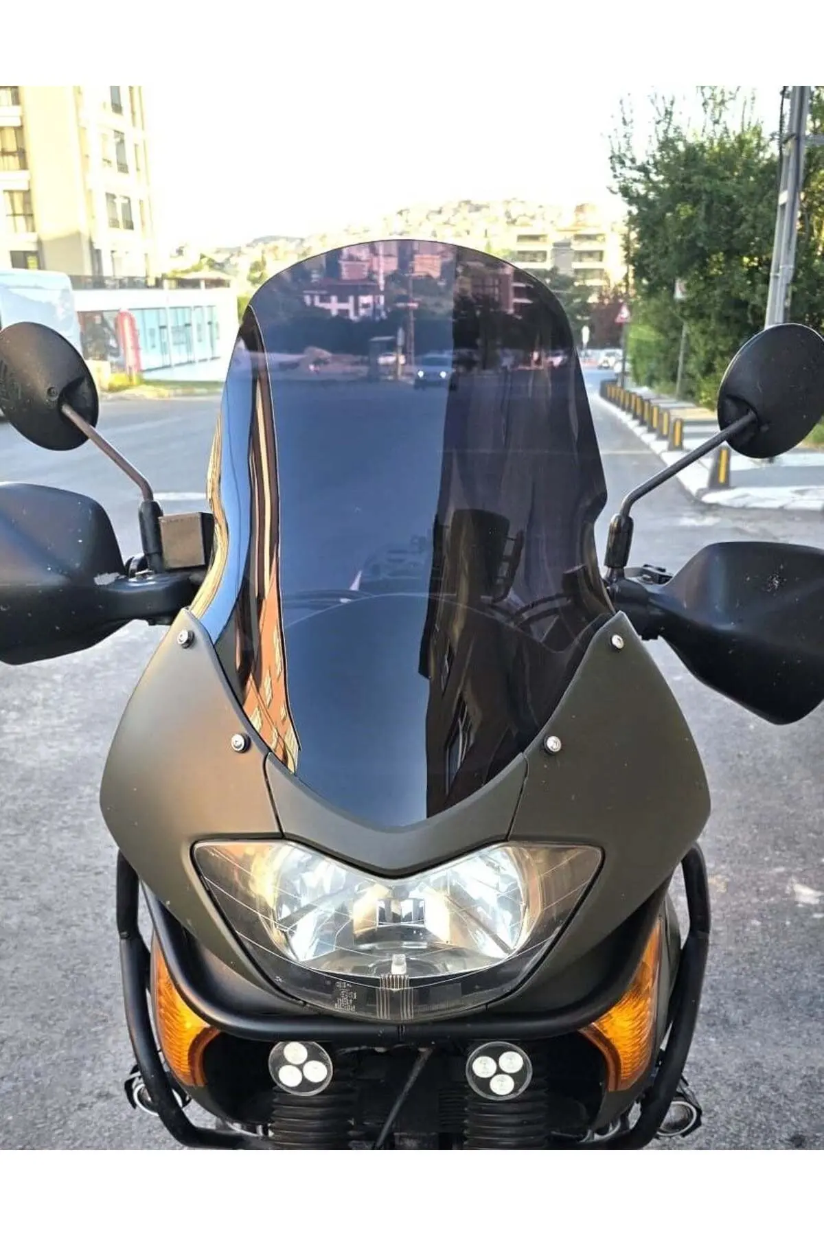 Honda Transalp XL 650 Ön Cam 2000-2008 Model 54cm Siyah Renkli 4mm