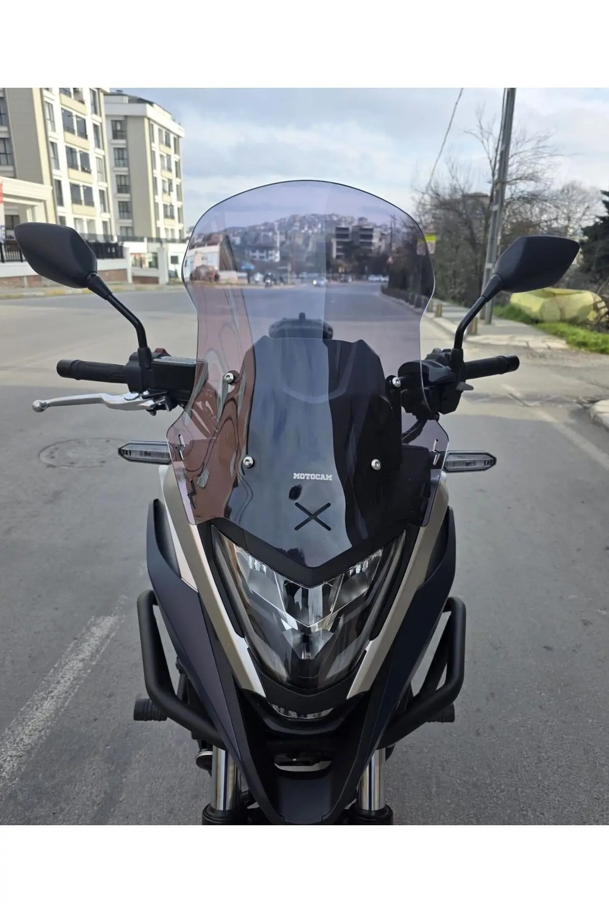 Honda NC 700 750 X Ön Cam 2021-2024 Model 50cm Füme Renkli 4mm ORTA BOYLU