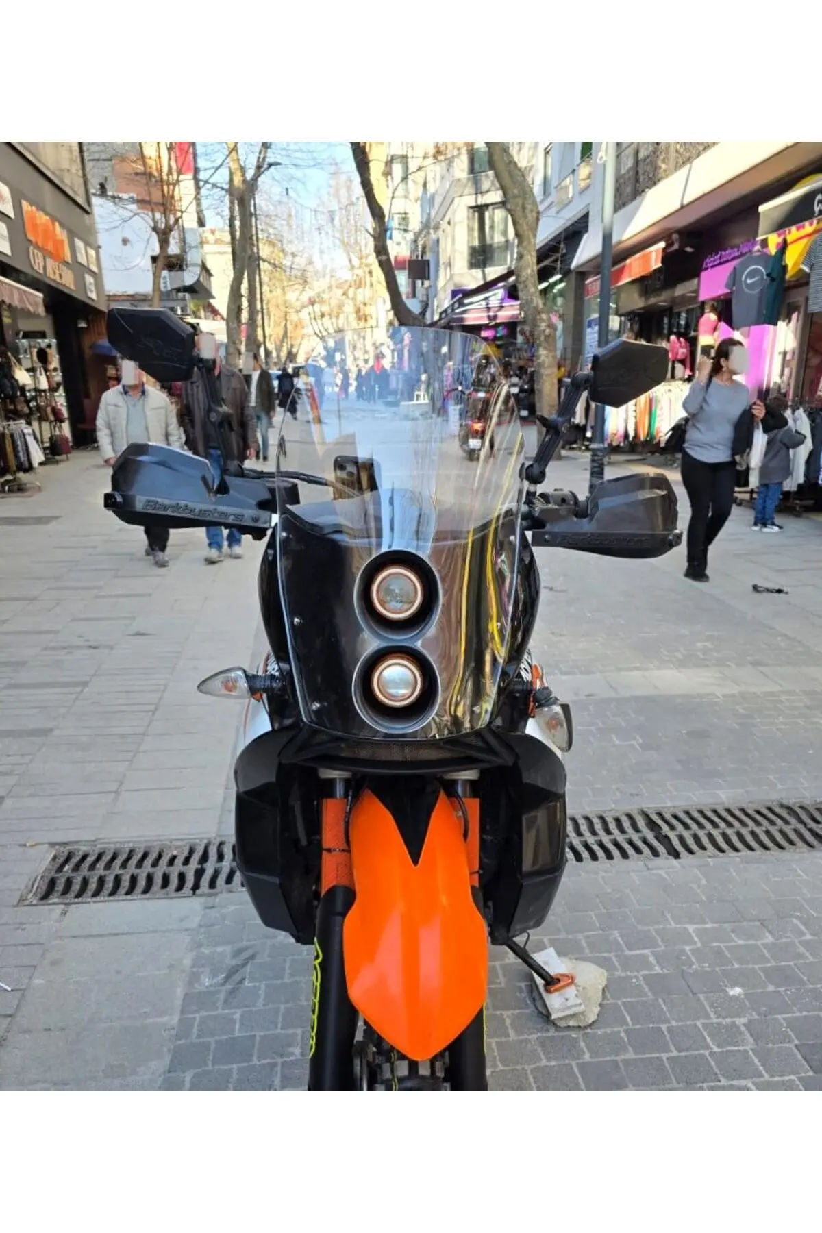 KTM 950-990 Adventure KİT RALLY Ön Cam 2006-2013 Model 51cm Şeffaf Renkli 4mm