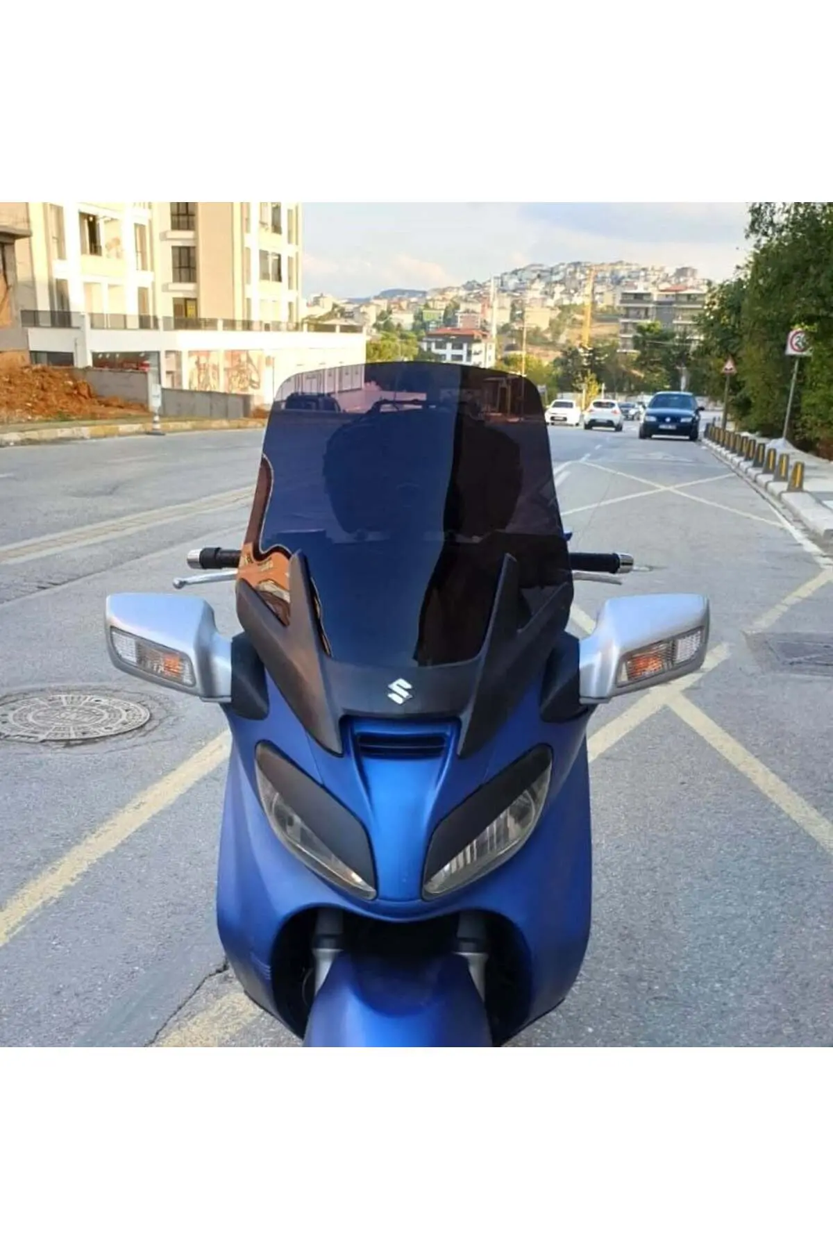 Suzuki Burgman 650 Ön Cam 2005-2008 Model 65cm Siyah Renkli 4mm